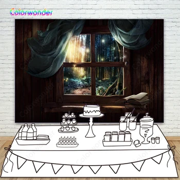 

Window curtain Backdrop sunshine Photo Background newborn children Party Banner Backdrops