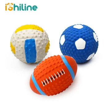 

Pet Dog Toy Balls Squeak Puppy Toys Interesting Tennis Football Tooth Cleaning Toys for Dogs Chew toy