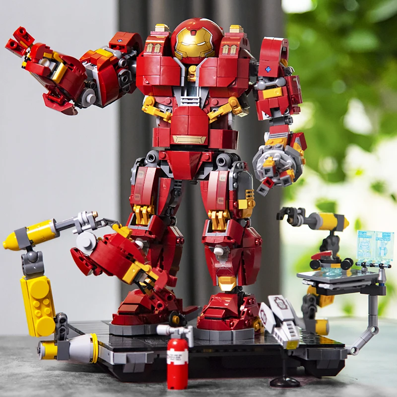 07101 07101 Anti-Hawk Armored Manwick Iron Man Avenger Alliance Compatible with 76105 Building Block Boys Assembly Toys 1527 PCs - Цвет: 07101