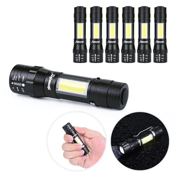 

Telescopic Powerful Adjustable Light Led Flashlight Outdoor Camping Lamp