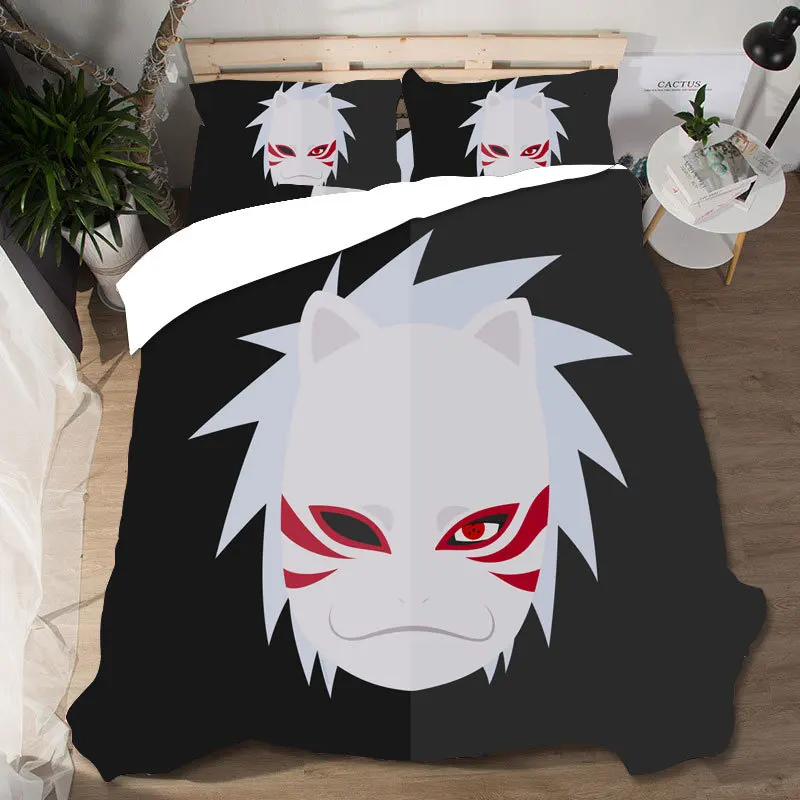 Домашний текстиль постельное белье Ropa De Cama роскошный подарок Sabanas King size Наруто Комплект постельного белья Постельное белье бязь постельное белье поплин