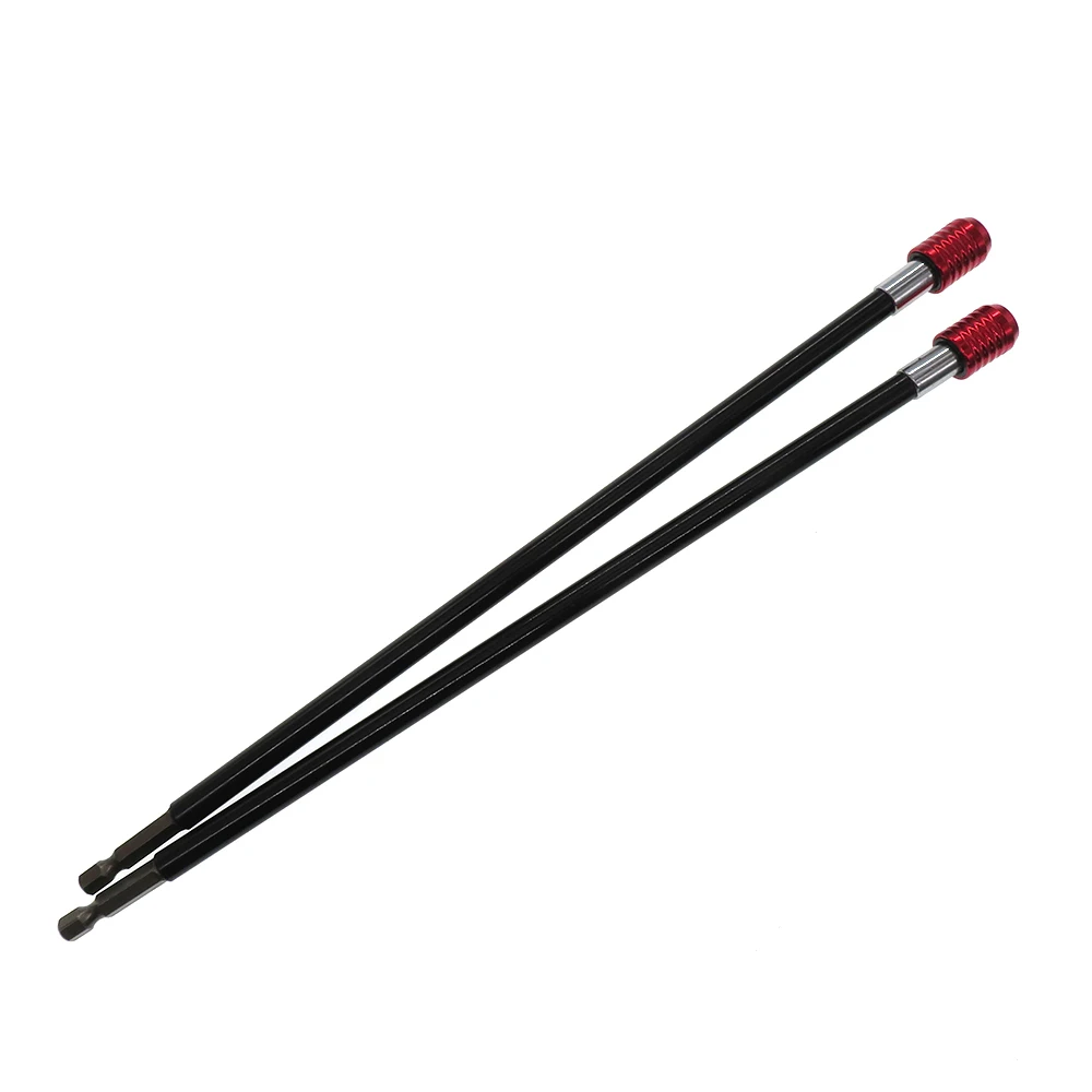 Electric Drill Attachment Tool Accessories Electric Drill Accessory 1/5 pcs 300mm Quick Release Bit Holder 1/4" Screwdriver Drill Bit Holder Magnetic Hex Shank Extension Rod Socket For Screw