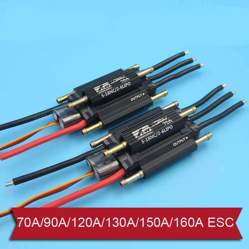 1 шт. ZTW уплотнение бесщеточный ESC 70A/90A/120A/130A/150A/160A водонепроницаемый электрический регулятор скорости для RC лодки