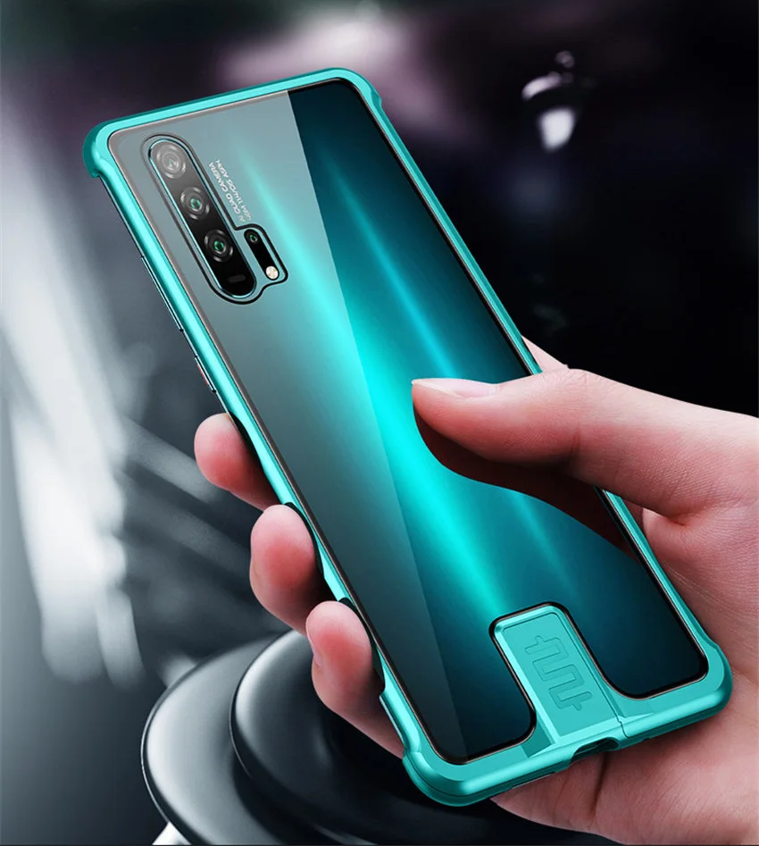 R-just Borderless Series Metal Frame Phone Case For Huawei Honor 20 Protect Case Glass Back Cover Cases For Huawei Honor 20 Pro (9)