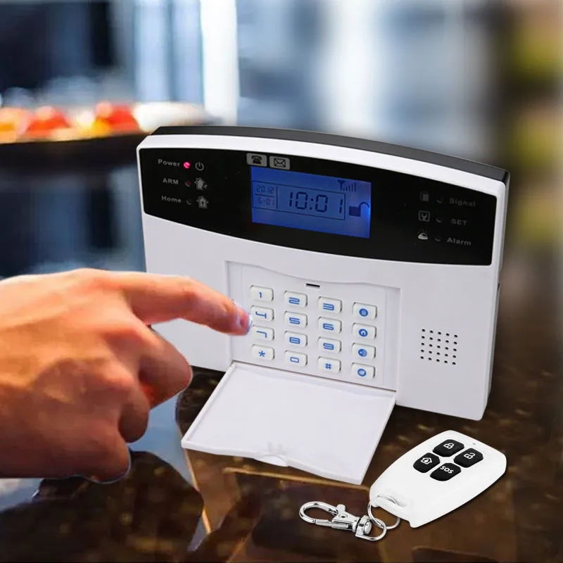 Wireless GSM Home Intruder Security Alarm System With APP Control Voice Prompt SMS Auto Dial PIR Motion Detect Fire Smoke Alarm