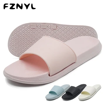 

FZNYL Women Shower Slippers Indoor Quick Drying Bathroom Soft Sole Sandals Female Non-slip Home Footwear Outdoor Beach Shoes