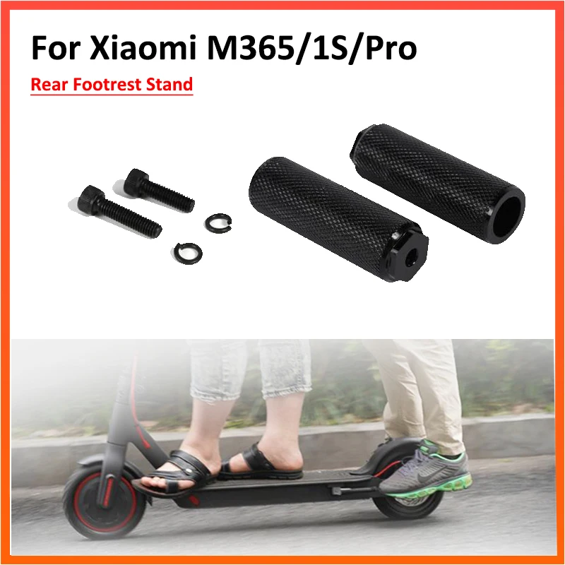 1 Pair Back Pedal Rear Feet Rest Pad for XIAOMI MIJIA M365 Electric Scooter