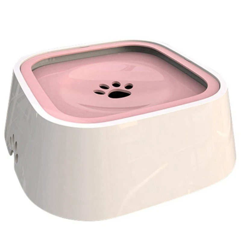 Pink ELEG-KIMPETS поплавковая миска для питомца кошки с защитой от брызг, не смачивающий рот, кормушка для воды, противоскользящая миска для питомца, миска для щенка - Цвет: Pink