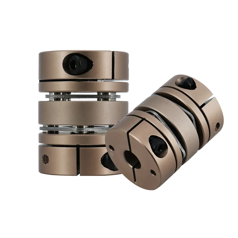 Shaft Coupler Flexible Coupling Shaft Connector D26L35 4-12 Aluminium flexible coupler high torque double dual diaphragm coupling with elastic connector for 3d screw and motor