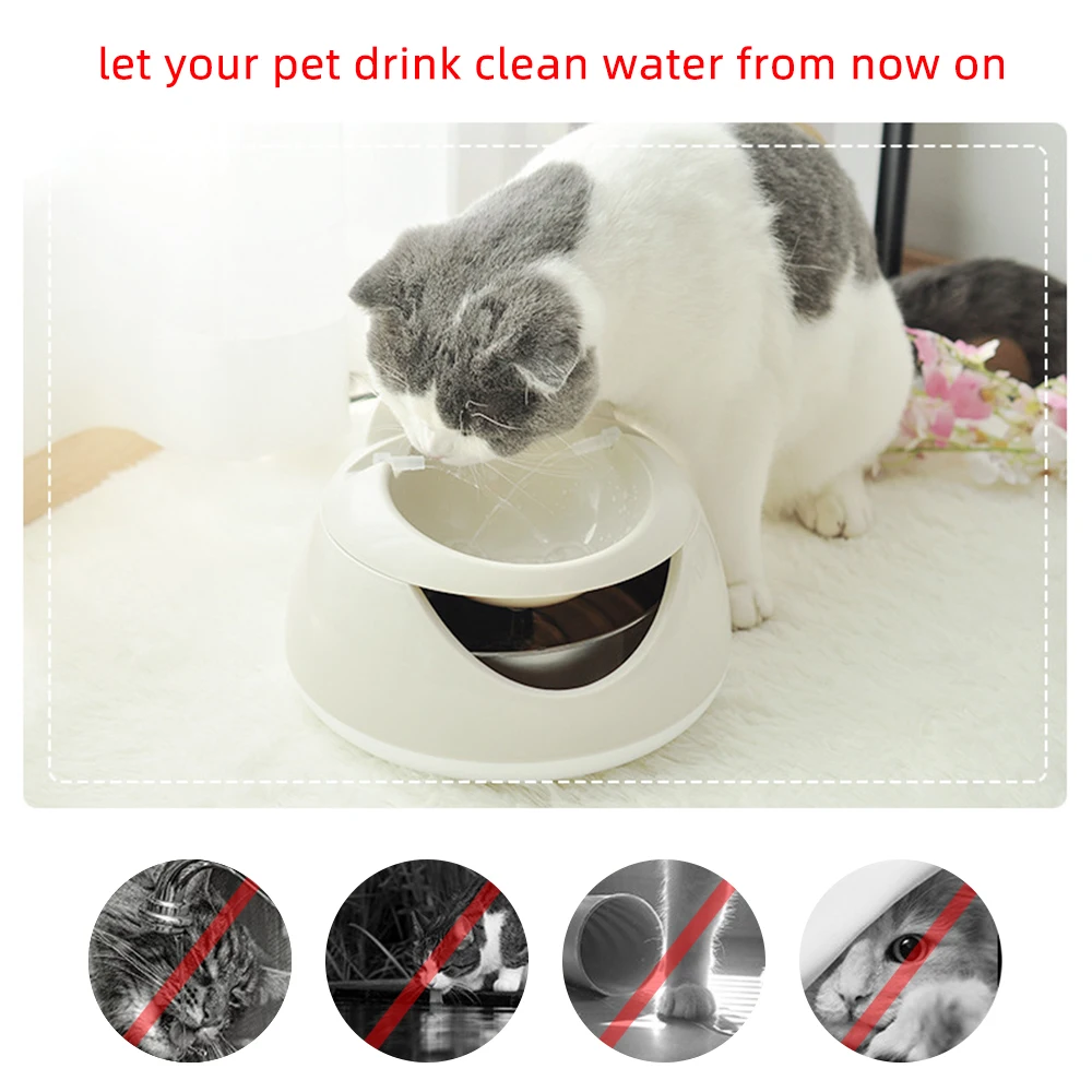 Автоматический люминесцентный фонтан для домашних животных для кошек, фонтан для собак, USB Электрический диспенсер для воды, чаши для питья