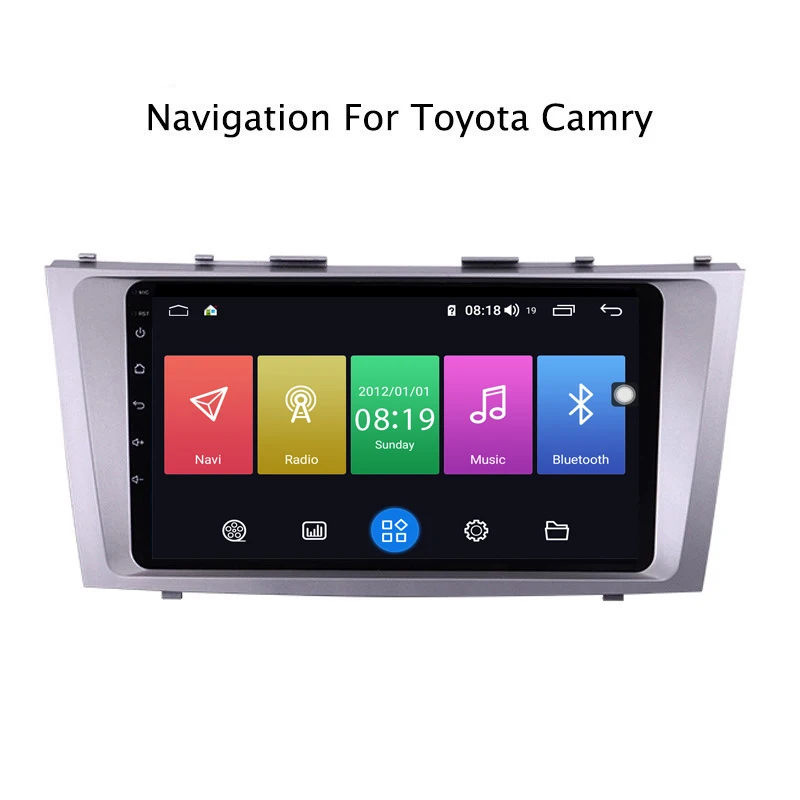 Ectwodvd 9 дюймов Andriod 8,1 автомобильный DVD gps для Toyota Camry 2007-2011 4G ram 64G rom CarPlay DSP 4G LTE с wifi