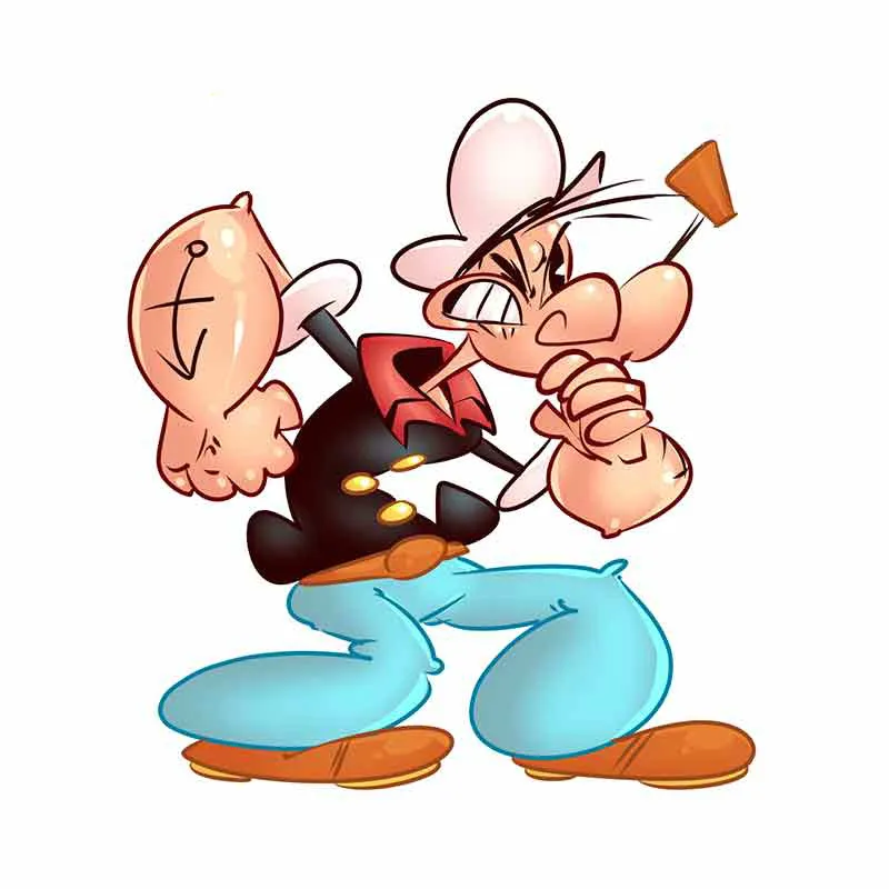 13cm x 11.7cm Car Sticker for Popeye JDM Window Bumper Decal Vinyl Waterproof Accessories Styling | Автомобили и мотоциклы