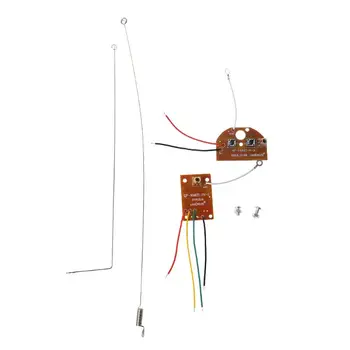 2CH RC telecomando 27MHz circuito PCB trasmettitore e ricevitore scheda Radio sistema con Antenna Set per auto camion giocattolo
