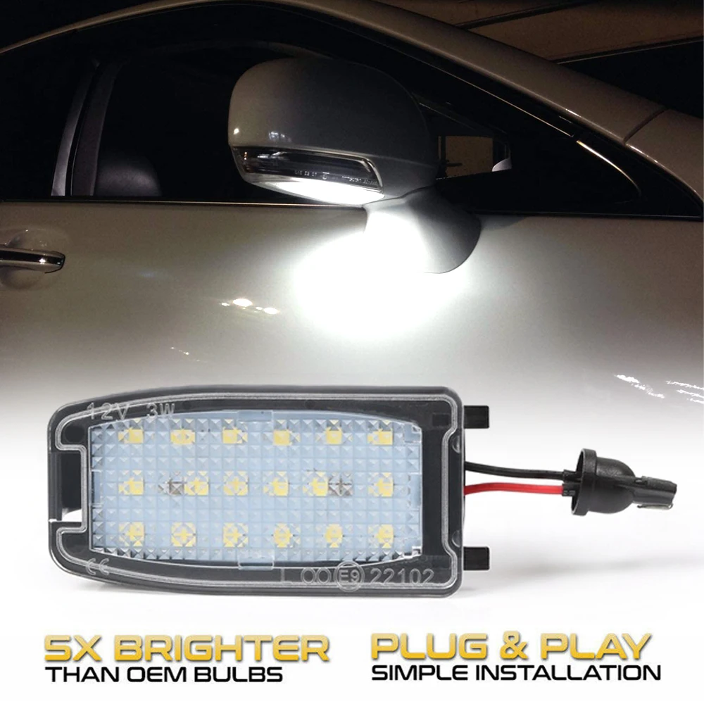 D-Lumina Kennzeichenbeleuchtung Glühbirnen LED Rückkennzeichenleuchten Sport Freelander 2 LR2 Discovery 3 4,Pack mit 2 D-Lumina Kennzeichenbeleuchtung Glühbirnen LED Rückkennzeichenleuchten Sport Freelander 2 LR2 Discovery 3 4,Pack mit 2