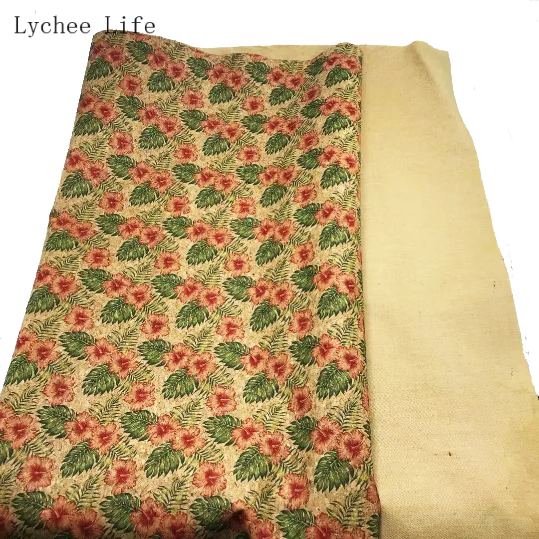 Lychee жизнь 29x21 см A4 винтажный мягкий пробковый материал высокое качество Синтетическая Кожа Diy швейный материал для сумок одежды - Цвет: 6
