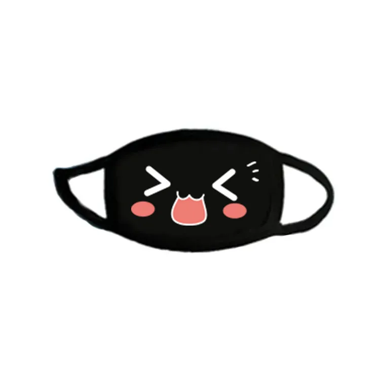 Anime black quirky personality expression mask