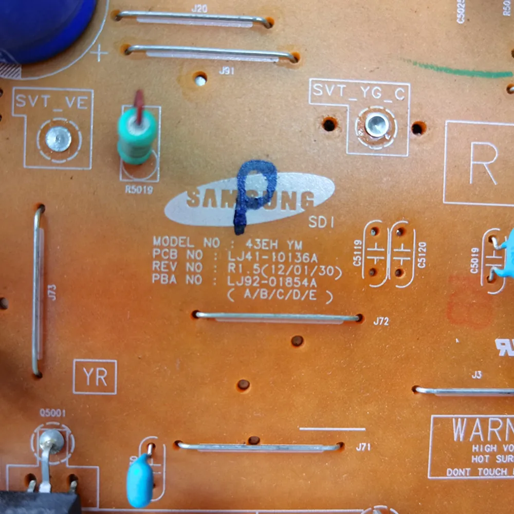 Plasma Placa Y-sus 43eh ym Lj4110136a Lj9201854a para Pn43e450a1f Ps43e490b1k Ps43e450a1w Ps43e490b2r Ps43e450a1r Placa y tv de - Image 5