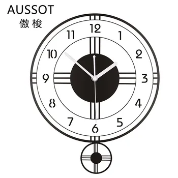 

Modern Simple Wall Clock Living Room Creative Personality Fashion Decoration Household Eurasian Quartz Clock New BB50WC