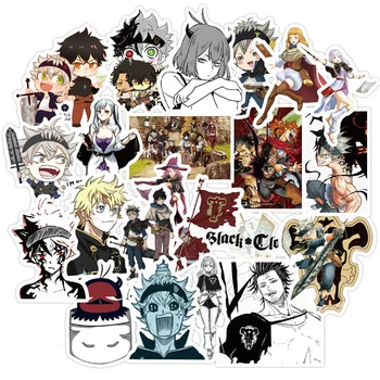 

50PCS Anime Black Clover Waterproof Stickers DIY Travel Laptop Skateboard Guitar Luggage Graffiti Stickers Kid Toy Gift Decal
