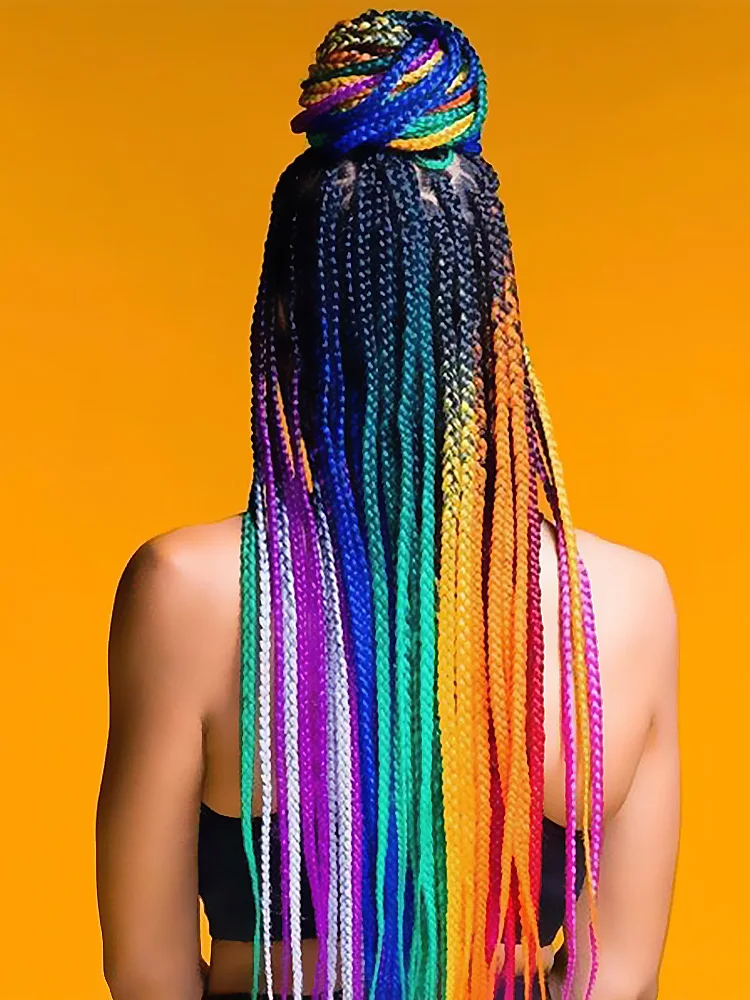 24 Inch Jumbo Braiding Hair Extensions For Box Twist Braid Accessorie Pre Stretched Afro Fake Hair Wholesale Jumbo Crochet Braid