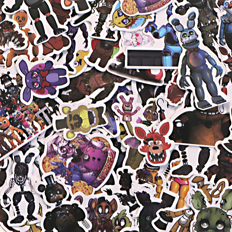PC50 58 шт./компл. Five Nights at Freddy's Скрапбукинг наклейка s для гитары ноутбука багаж автомобиля холодильник наклейка в стиле граффити