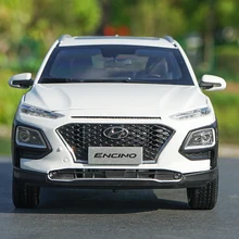 1/18 дилер издание hyundai Encino(белый) SUV литая модель автомобиля с небольшим подарком