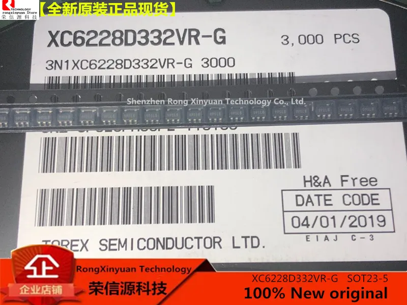 100% Новый оригинальный XC6228D332VR-G XC6228D332VR XC6228 маркировка: 9PS LDO Регулятор Pos 3 V 0.3A