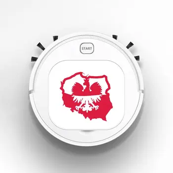 

Multifunctional Vacuum Cleaner Smart Dry Wet 1800Pa Home Floor Cleaner Rechargeable Sweeping Robot Poland Eagle Flag