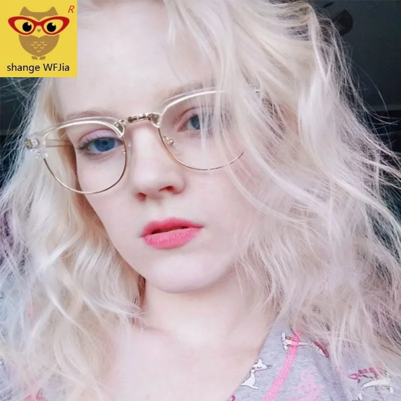 

2019 New Clear Glasses Women Classic Optics Eyeglasses Men Spectacle FrameTransparent Lens Optical Aviation Glass T