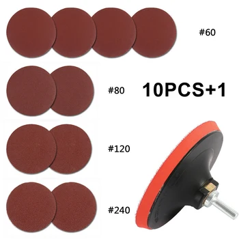 

10Pcs Abrasive 5 125MM Dia Metal Sanding Disc Angle Grinder 60~240 Grit Mixed