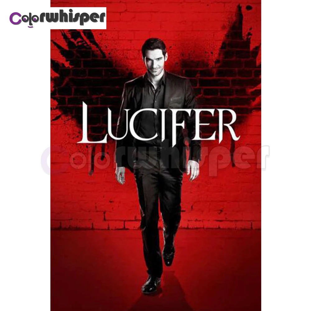 

Diamond Painting Full Square/Round Drill Lucifer Movie Star TV 5D Daimond Painting Embroidery Cross Stitch Mosaic Picture Z1262