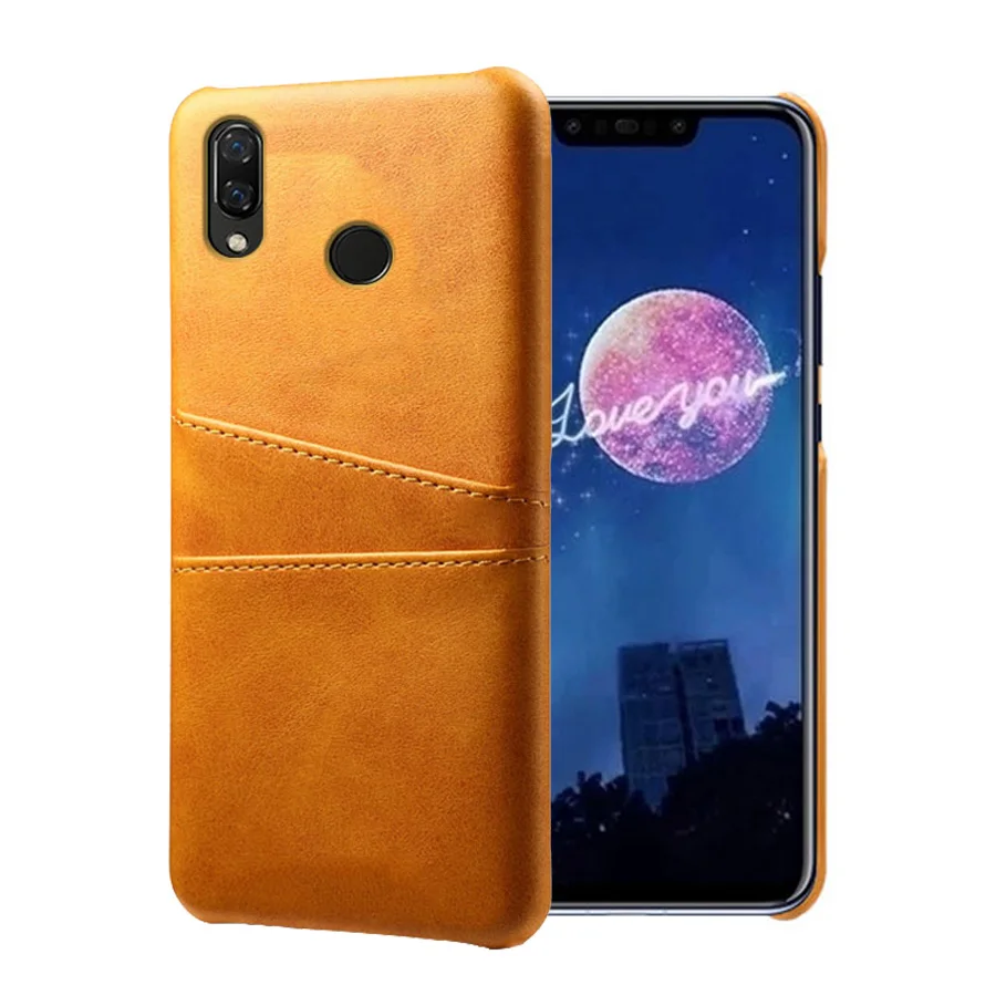Роскошные кожаные чехлы для телефона с отделением карт Huawei P Smart Plus 2019 P20 P30 чехол