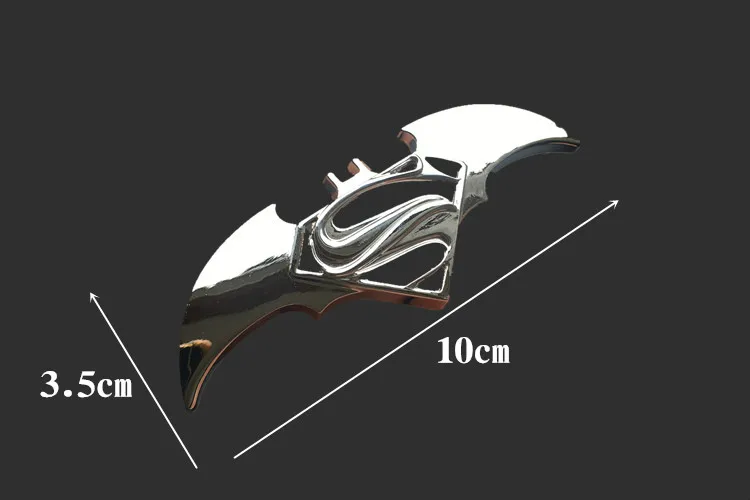 Металлическая 3d эмблема летучая мышь 1 шт. автомобильный логотип Бэтмен значок