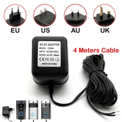 Adaptateur d'alimentation, prise EU US AU UK 12V 18V AC, transformateur chargeur pour sonnette sans fil Wifi, caméra IP, interphone vidéo, 120V 240V 