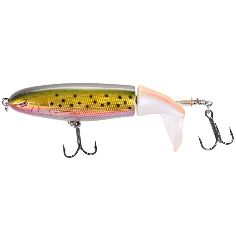 

Whopper Popper Topwater Fishing Lure 13g 9cm Artificial Bait Hard Fishing Plopper Hook Soft Rotating Tail Fishing Tackle 2#