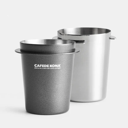 

Приемная чашка CAFEDE KONA из нержавеющей стали для эспрессо, устройство для приема порошка, чашка для кофе с запахом EK43