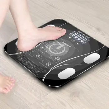 

English Display Fat Scale Body Fat Weighing Electronic Weight Scale Body Composition Analysis Health Scale