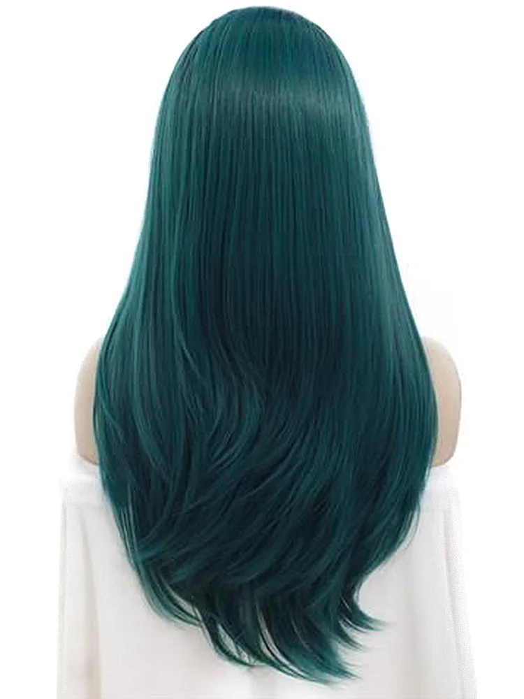 

AIYEE 22'' Green Hair Wig Afro Synthetic Red Blonde Wig Fake Hair Heat Resistant Multi Noble Freedom Wigs With Bangs For Women