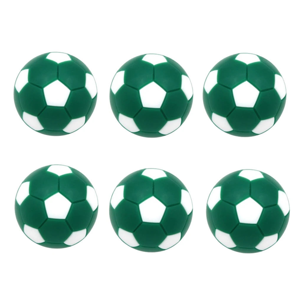 6x Mini Foosball Table Soccer 32mm ABS Indoor Games Kicker Ball Spare Balls New 