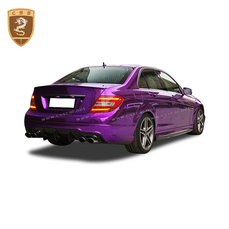 Полный комплект из углеродного волокна для кузова W204 C63 Авто модификация боковые