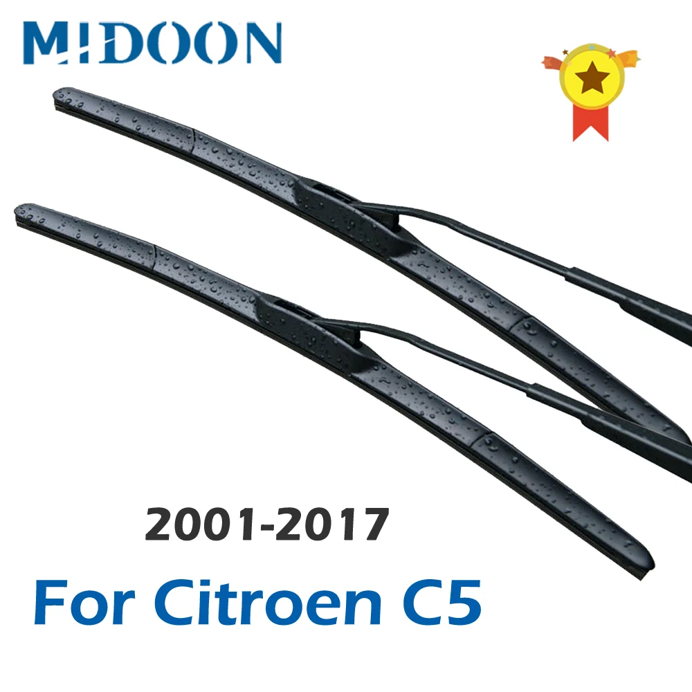 Щетки стеклоочистителя MIDOON для Citroen C5 Mk1 Mk2 2001 2002 2003 2004 2005 2006 2007 2008 2009 2010 2011 2012 2013 2014