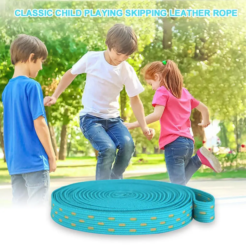 

9.8ft Chinese Jump Rope Stretch Skip Rope Adjustable Chinese Elastic Rope for Kids Outdoor Exercise