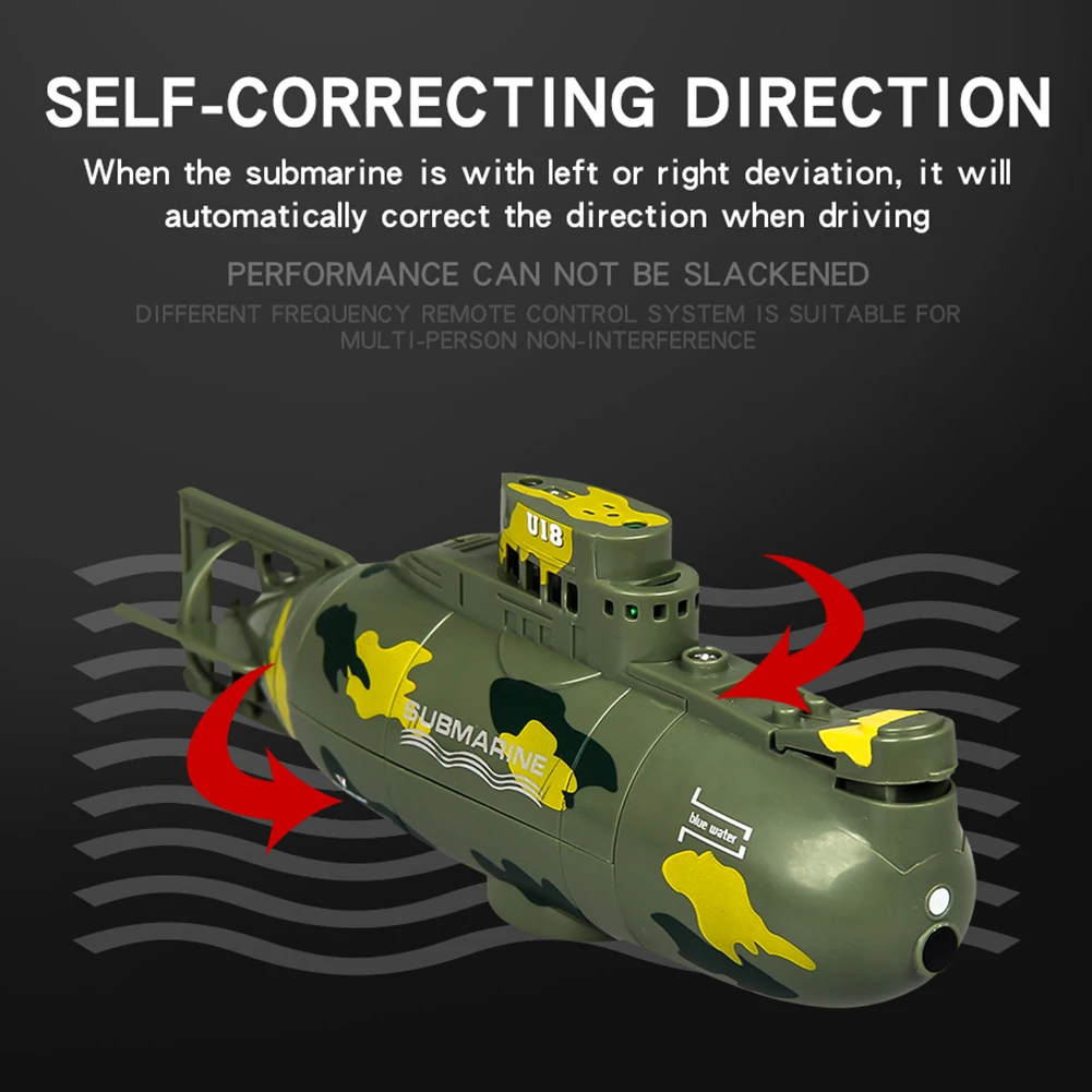 Радиоуправляемая подводная лодка с дистанционным управлением, детская Военная игрушка, гоночный Электрический, для улицы, для обучения, скоростная лодка, мини-корабль, подарок, модель моделирования
