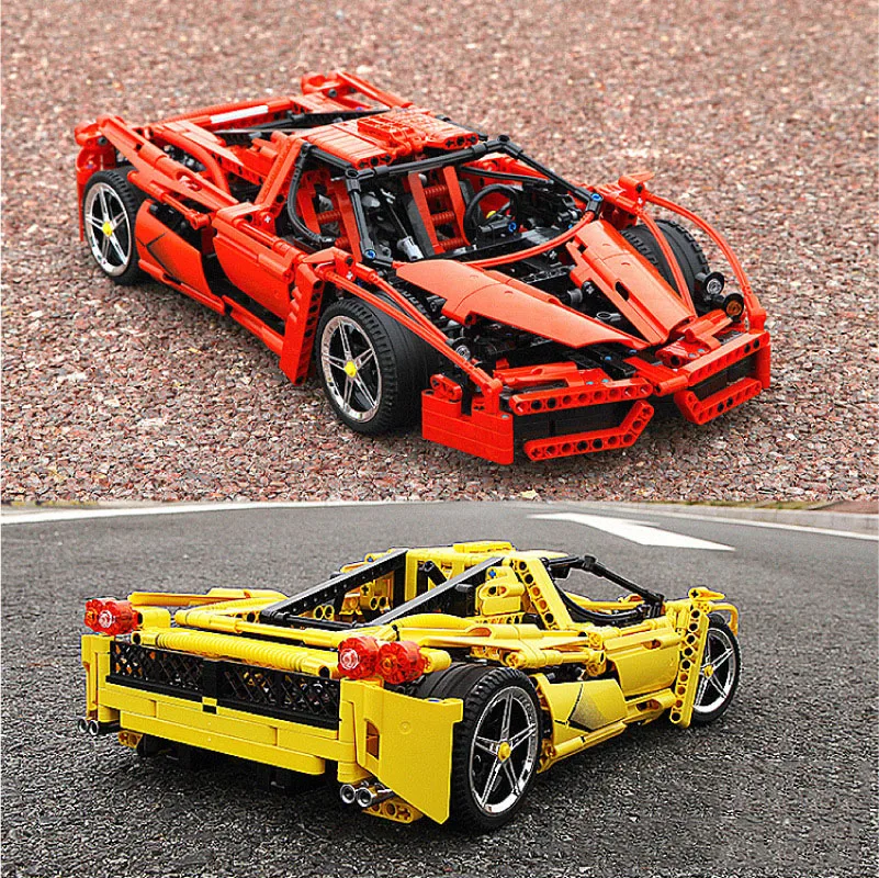 1367pcs Technical Enzo Ferrari 1:10 Model Building Blocks Sets Educational DIY Bricks Toys Fit 8653 | Игрушки и хобби
