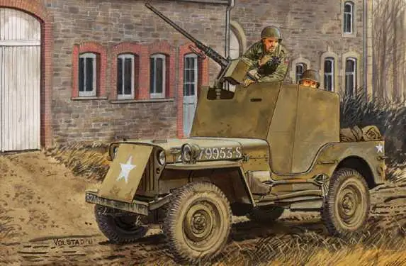 Dragon 6714 масштаб 1/35 бронированный 1/4 тонн 4x4 грузовик w/.50-cal пулемет модель комплект |
