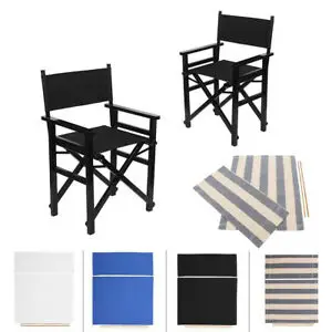 

Replacement Directors Chairs Cover Stool Protector Chairs Canvas Covers Simple Solid Seat Covers Set Outdoor Garden Seat Covers