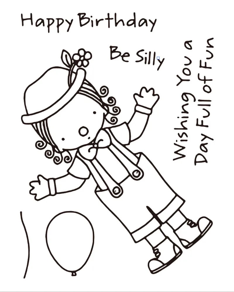 

10x8 Cute girl New Transparent Clear Rubber Stamp Sheet Cling Scrapbooking Photo Album PaperCard DIY Craft