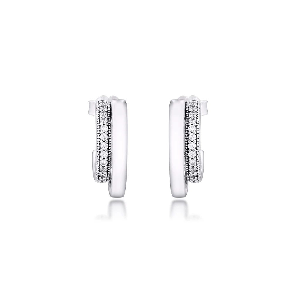 

Женские серьги-кольца из серебра 925 пробы, E189