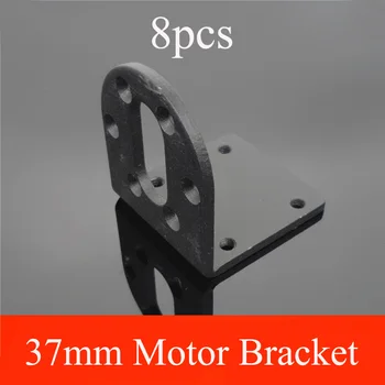 

8PCS Miniature 37mm DC Geared Motor Bracket Thickness 3mm Aluminum 550 Reduction Motors Fixed Base for RC Model DIY Accessories