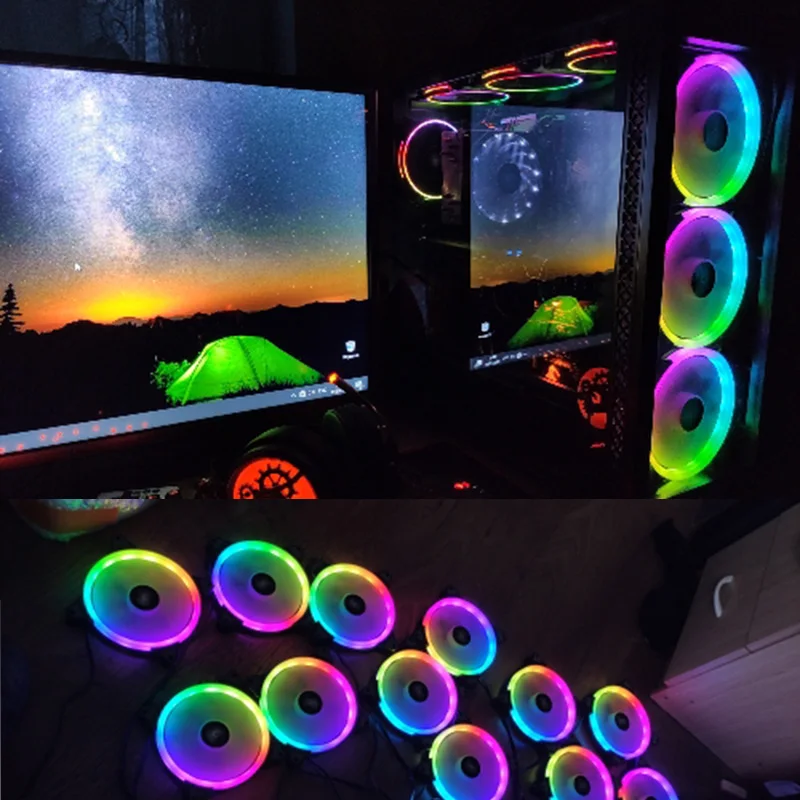 Чехол darkFlash 140 мм вентилятор Охлаждающий ПК RGB аура синхронизация 5 В/3Pin Заголовок
